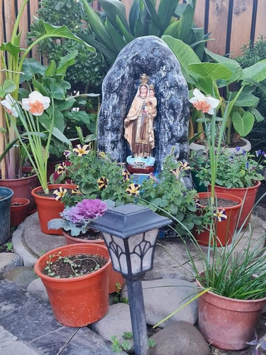Imagen 2 de 5 de Gruta 60cm + Virgen De 30cm