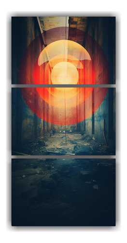 90x180cm Cuadro Expresionismo En Composición Central En Cí