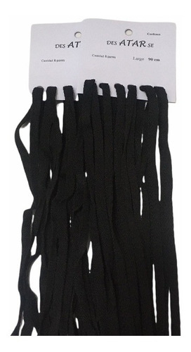 Cordones X 12 Pares Negros De 90cm