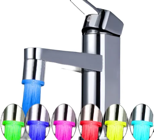 comprar Elegante Led Agua Grifo Corriente Luz 7 Colores Cambio De Ta