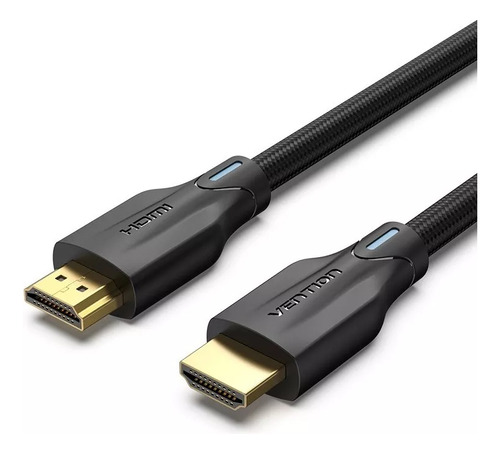 Cable Vention Hdmi 2.1 - Trenzado Mallado Blindado - Certificado Profesional - 8k Hdr EArc HDCP 48gbps - Premium PC Xbox Playstation Gamer Full HD - 1 Metro - AAUBF