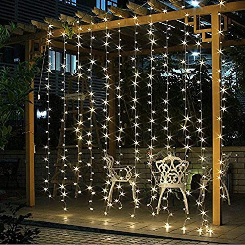 Twinkle Star 300 Led Ventana Cortina Cadena Luz Boda Fiesta 