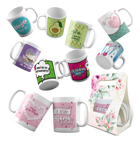 15 Tazas Blancas Catálogo Punto Zu Con Blister De Regalo