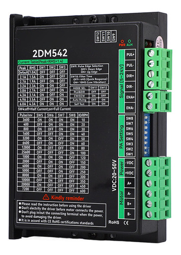 Controlador De Motor Stepper, Entrada Digital Bifásica 2dm54