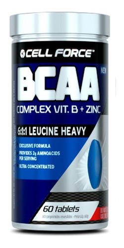 Bcaa 6:1:1 (60 Tbs) Cell Force + Brinde