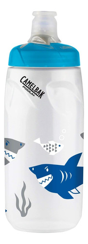 Botella De Agua Camelbak Podium 21oz (tiburones, Blanco)