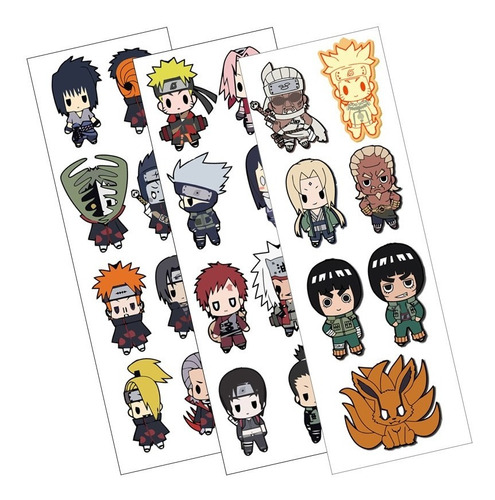 Plancha De Stickers De Anime De K-on Naruto Shippuden Kakash