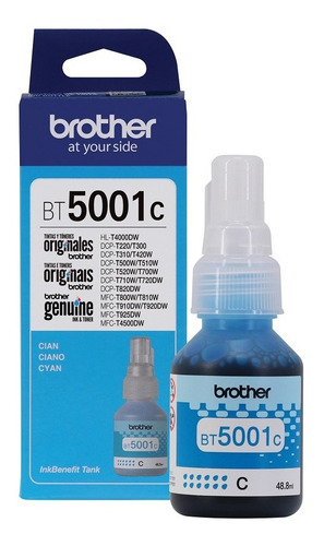 Tinta Brother Bt5001 Cyan Original