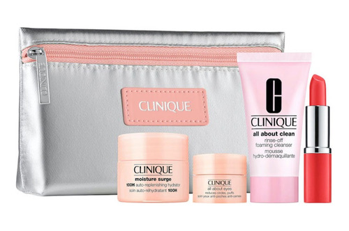 Rutina Clinique: Crema + Contorno + Desmaquillante + Labial