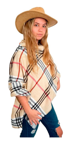 Imagen 2 de 8 de Pashmina Crema Y Negra