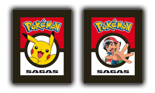 Figuritas Pokemon Sagas - Pack X 40 Sobres - Original