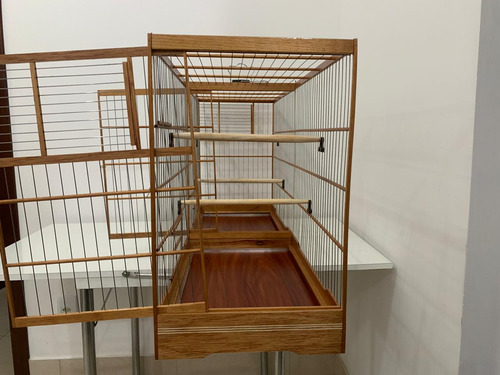 Gaiola Voadeira Em Inox Criadeira Viveiro Com Divisoria