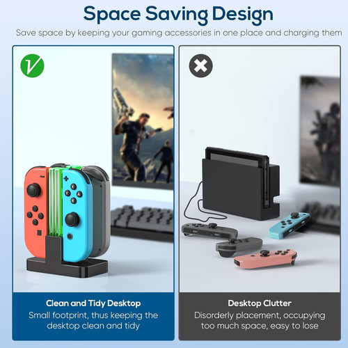 Reemplazo De Base De Carga Interruptor, Cargador Para Switch