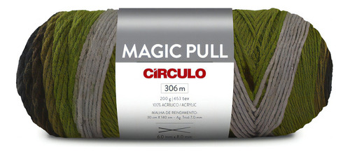 1 Novelo De Lã Magic Pull 200g - Circulo Cor 8681 - Camuflagem