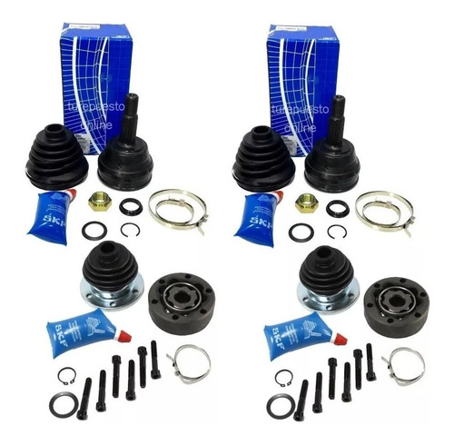 Kit X 4 Homocineticas Y Fuelles Skf Vw Gol Power 1.6