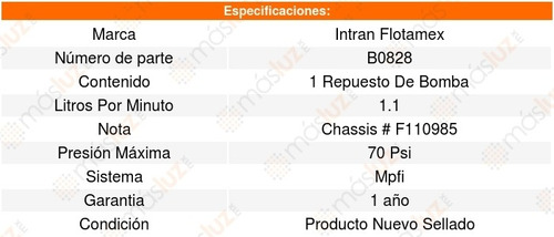 Repuesto Bomba Gasolina E320 3.2l V6 96 A 03 Intran