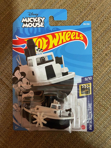 Disney Steamboat Mickey Mouse - Hot Wheels - Escala 1/64