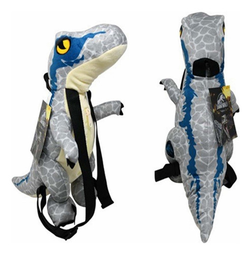 Imagen 3 de 3 de Mochila Blue Con Mini Compartimiento Jurassic World