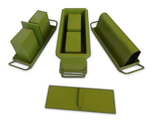 Imagem 3 de 4 de Kit Forma Bloco,meio Bloco Ecanaleta 15 Com Fundo Jalossimaq