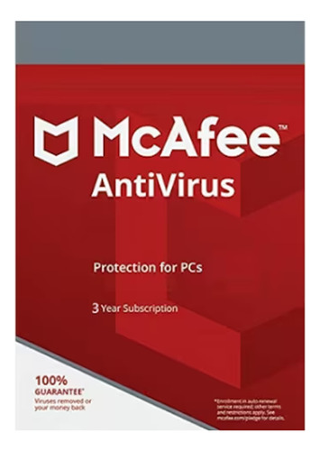 Mcafee Antivirus 1 Disp 1 Año Digital Factura