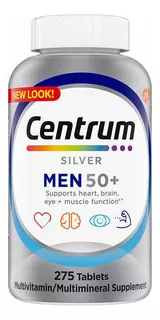 Centrum Silver Men 50+ Americano 275 Tabs Hombre +50 Años Sa