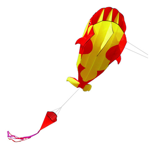 Cometa Voladora De Parafoil Con Forma De Ballena 3d, Sin Mar
