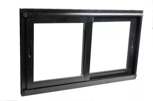 Ventana de aluminio Negra Corrediza