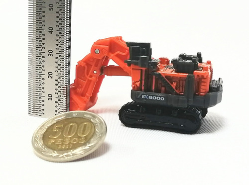 Miniatura Diecast 1/300, Hitachi Ex8000-7, Takara Tomy