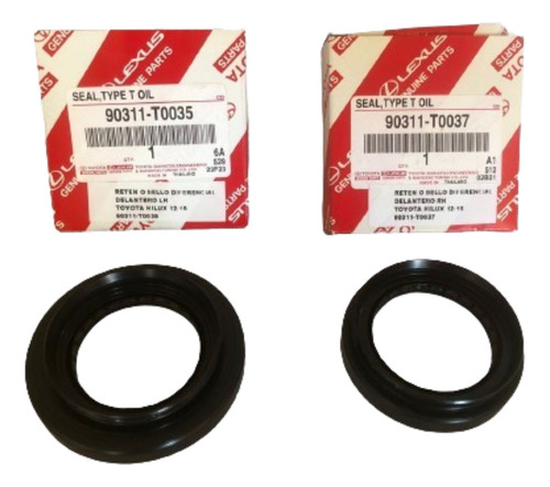 Reten O Sellos Ejes Diferencial Delantero Rh/lh Toyota Hilux