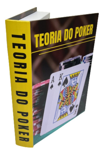 Livro Caixa Fake Decorativo Capa Teoria Do Poker 30cm G
