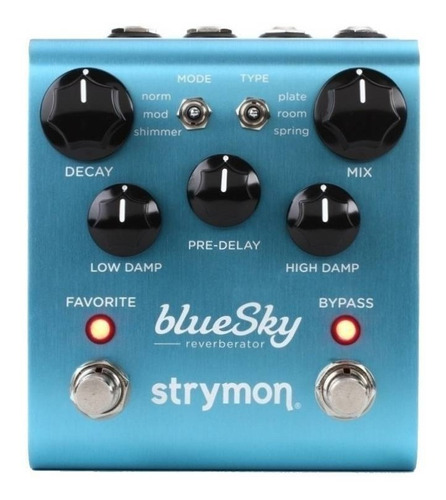 Pedal De Efecto Strymon Bluesky Reverberator  Azul