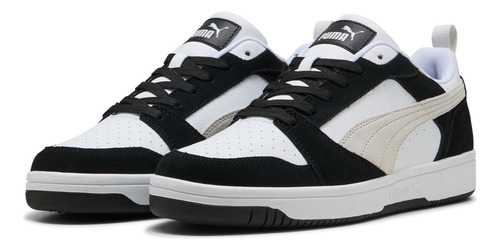 Tenis Rebound V6 Puma Unisex Blanco Y Negro