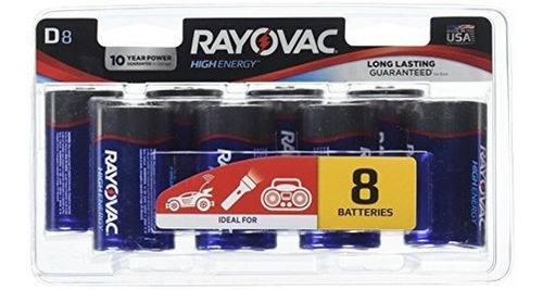 Baterías Alcalinas Rayovac D 813-8cf Paquete De 8