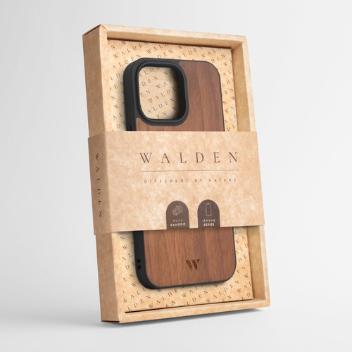 Funda Walden® Walnut Madera iPhone 15 / Plus / 15 Pro / Max