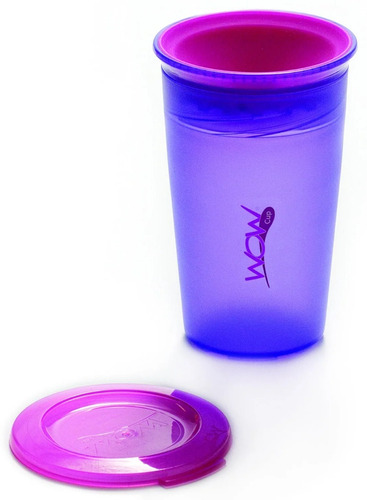 Vaso Antiderrame 360 - Incluye Tapa - 266 Ml 12m+ Children's Color Violeta/Fucsia