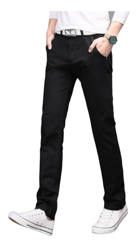 Imagen 5 de 7 de Pantalones Drill De Hombre Bolsillo Chino, Pantalones Strech