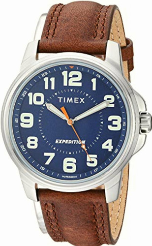 Reloj Timex Expedition Para Hombres 40mm, Pulsera De Piel