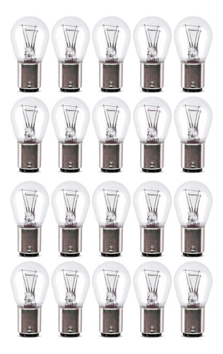 20x Lampada Freio 2polos Desencontrado 12v 21/5w Bay15d 1034