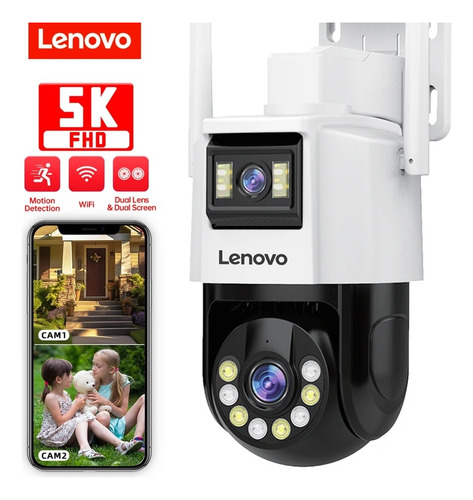 Câmera à Prova D'água Lenovo 5k e 5 Mpx branca X6T