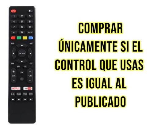 Control Compatible Con Atvio At-u58s840 Smart Tv