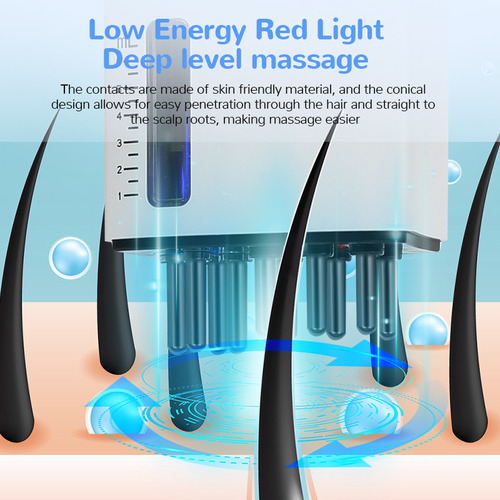Masajeador Eléctrico Vibration Light Red Scalp Head