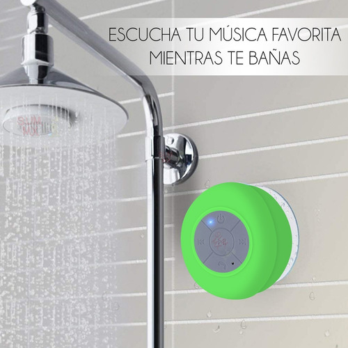 Bocina Bluetooth Regadera Contra Agua Llamadas Recargable