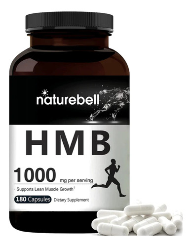Hmb 1000 Capsulas 180ct Promueve El Crecimiento Muscular Usa