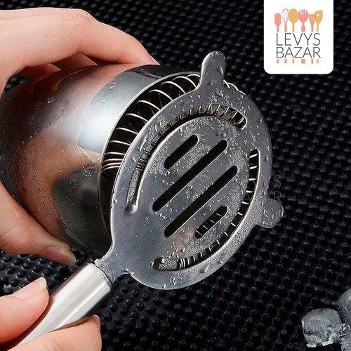 Imagen 9 de 9 de Colador Cocteleria Oruga Acero Inoxidable Barman Tragos