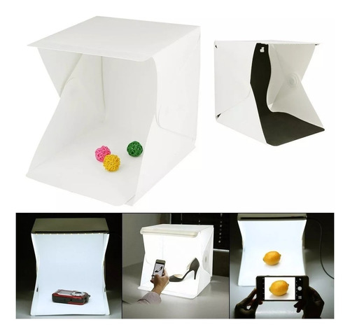 Kit De Fotografia Productos Portable Foto Estudio Led Camara