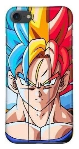 Funda Celular Dragon Ball Super Goku Saiyajin Dios Red Blu *