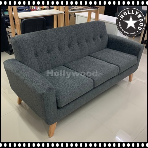 Sillon Sofa Escandinavo Nordico Lino Vintage Retro Madera