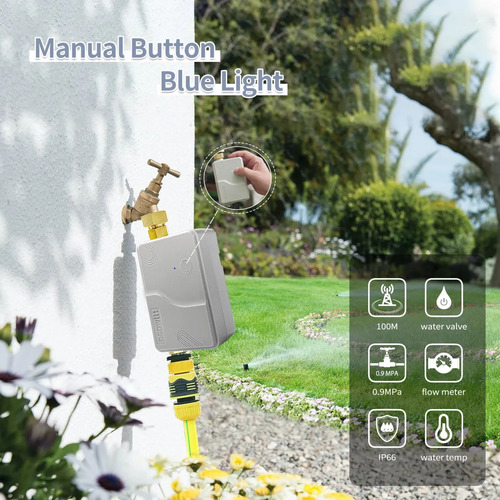 Válvula De Riego Inteligente Iot Ecowitt Wittflow Wfc01