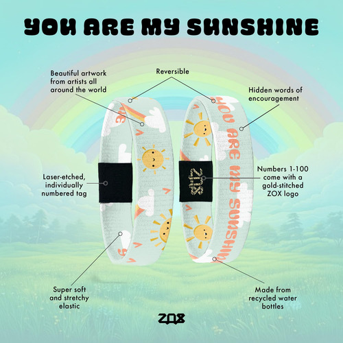 Bracelets Zox Eres Mi Sol | Banda Elástica Elástica Con Y De