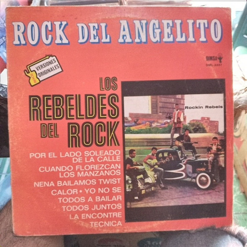 Los Rebeldes Del Rock Rock Del Angelito Vinil,lp,acetato